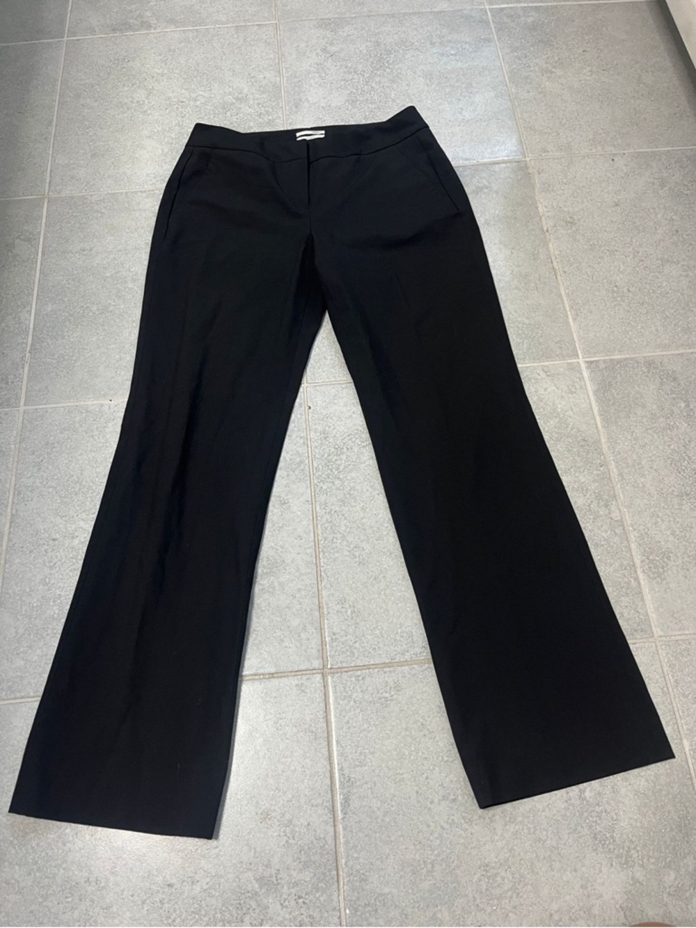 Halogen Black Tailored Wide-Leg Trousers